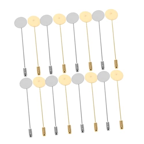 Gatuida 20 Sätze DIY Anstecknadeln Set Teiliges Kupfer Brosche Zubehör mit Runder Ablage für Einzigartige Schmuckprojekte für Krawatten Hüte und Dekorationen Gatuida 20 Sätze DIY Anstecknadeln Set Teiliges Kupfer Brosche Zubehör mit Runder Ablage für Einzigartige Schmuckprojekte für Krawatten Hüte und Dekorationen von Gatuida