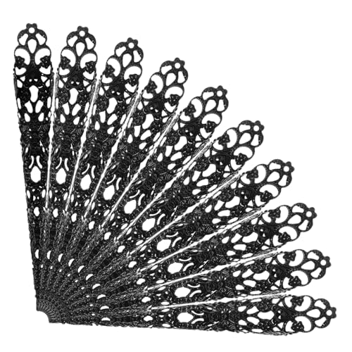 Gatuida 20 Stück Halloween Fingernagel Ringe Dekoration Zubehör für Kostüme Schwarz Pack für Parties Rollenspiele und Cosplay Gatuida 20 Stück Halloween Fingernagel Ringe Dekoration Zubehör für Kostüme Schwarz Pack für Parties Rollenspiele und Cosplay von Gatuida