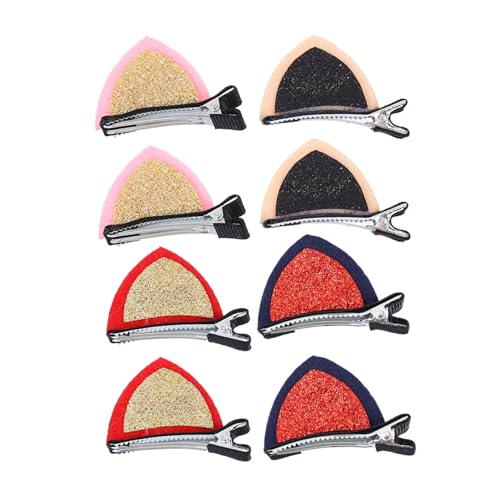 Gatuida 20 Stück Katzenohren Haarspangen für Mädchen und Glitzernde Haarclips Niedliche Tierohren Haarschmuck für Erwachsene Accessoires für Partys und Besondere Anlässe von Gatuida
