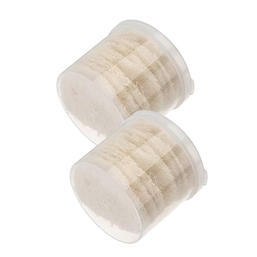 Gatuida 20 Stück Loofah Gesichtsreinigungspads aus Natürlichem Pflanzenmaterial Sanftes Peeling und Make Up Entferner Wiederverwendbare Hautfreundliche Reinigungsschwämme für Tägliche von Gatuida