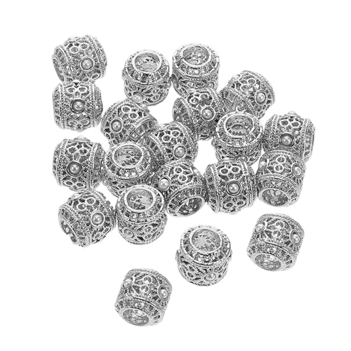 Gatuida 20 Stück Retro Spacer Perlen für Armbänder Metallperlen DIY Schmuck Bastelbedarf Ethno Design für Kreative Projekte von Gatuida