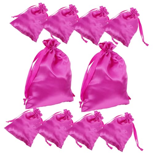 Gatuida 20 Stück Satin Perückentaschen mit Kordelzug Staubschützende Aufbewahrungsbeutel für Haarverlängerungen Leichte Reise-organizer für Zuhause und Salon Tragbare Haarschutztaschen von Gatuida