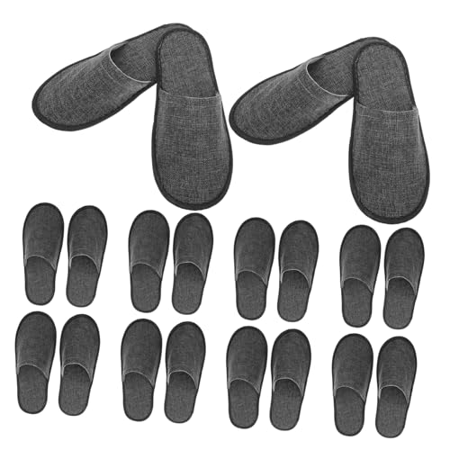 Gatuida 20 Stück Teiliges Faltbare Einweg Hausschuhe mit Rutschfester Sohle Strapazierfähiges Material Unisex Slipper für Hotel Reise Spa Zuhause für Damen und Herren von Gatuida