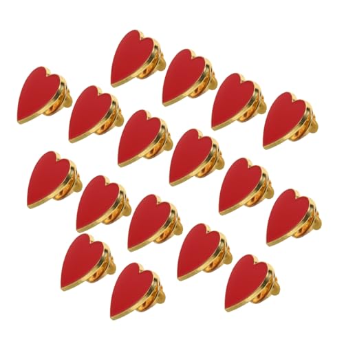 Gatuida 20 Stück Teiliges Kleine Herzbroschen mit Goldener Umrandung Anstecknadeln für Valentinstag Hochzeit Party und Modisches Accessoire für Kleidung und Rucksack Romantisches von Gatuida
