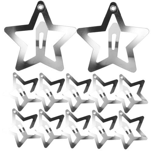 Gatuida 20 Stück Teiliges Kleine Stern Haarspangen aus Robustem Metall Rutschfest und Vielseitig für Mädchen Party Schule Alltag Haarklammern mit Süßem Fünfzackigem Design von Gatuida