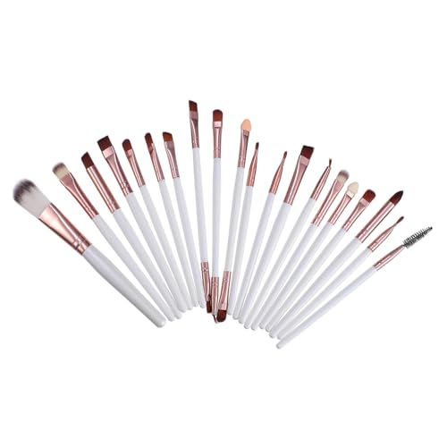 Gatuida 20 Stück Teiliges Make up Pinselset mit Tragbaren Holzstielen Vielseitiges Kosmetikpinsel Gesicht Concealer Puder und Lidschatten Langlebig und Leicht zu Reinigen für Teenager und von Gatuida