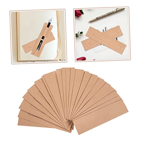 Gatuida 20 Stück Umweltfreundliche Kraftpapier Stiftetuis Einzelschlauch Stifthalter Papierhülle für Kugelschreiber Bleistifte Schreibgeräte Geschenkverpackung Bürobedarf von Gatuida