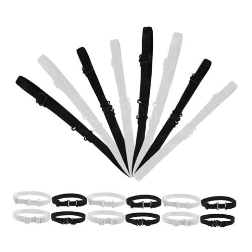 Gatuida 20 Stück Verstellbare Elastische Krawattenverlängerung für Anzüge Dehnbare Halter für Hochzeiten Partys Modisches Zubehör von Gatuida
