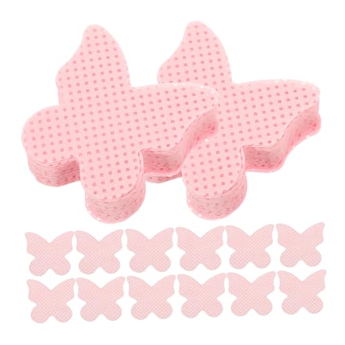 Gatuida 200 Blatt Nagellack Entferner Tücher Fusselfreie Nagelreinigungspads mit Herzform für Nagelpflege und Rosafarbene Herzform von Gatuida