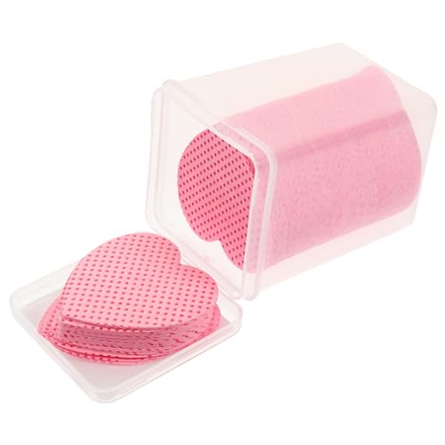 Gatuida 200 Blatt Nail Polish Remover Pads Herzform Sanfte Entfernung für Gel und Acrylnägel Praktische Reisegröße mit Aufbewahrungsbox für Unterwegs und Schnelle Korrekturen von Gatuida