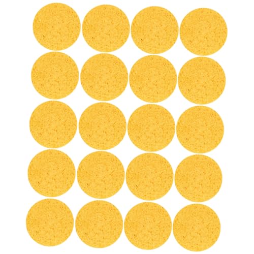 Gatuida 20stücke Puderquasten Aus Zellstoff Für Gesichtsbereinigung Make-up-entferner-schwämme Peelingschwämme Für Sanfte Anwendung von Gatuida