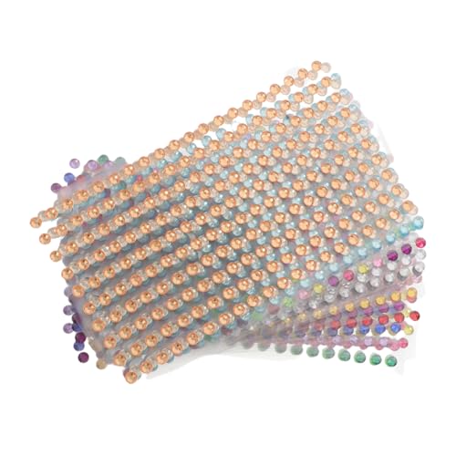 Gatuida 20stücke Strasssteine Zum Aufkleben Fürs Gesicht Acryl-aufkleber Selbstklebende Runde Strasssteine Für Körperdekoration Bling-sticker Für Diy-projekte von Gatuida