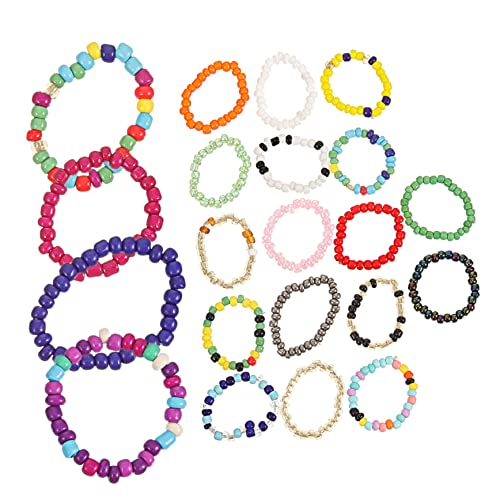 Gatuida 21Stücke Teiliges Bunter Perlenringe für Frauen Ästhetische Fingerringe Hochwertigem Material für Sommerpartys und Täglichen Gebrauch von Gatuida