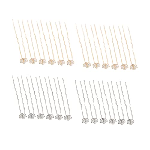 Gatuida 24 Stück Teiliges U Förmiges Haarnadel mit Perlen und Strass Brautschmuck für Damen Stilvolle Haarstäbe in Silber und Roségold für Hochzeiten und Festliche Anlässe Gatuida 24 Stück Teiliges U Förmiges Haarnadel mit Perlen und Strass Brautschmuck für Damen Stilvolle Haarstäbe in Silber und Roségold für Hochzeiten und Festliche Anlässe von Gatuida