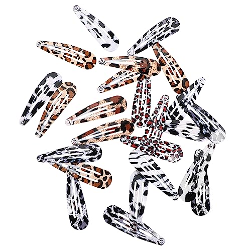 Gatuida 24stücke Leopardenmuster Snap Haarspange Damen Haarspangen Clips Seitliche Haarspange Damen Haarschmuck Für Alltag Party Reise von Gatuida