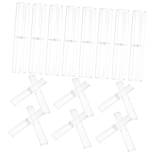 Gatuida 25 Stück Teiliges Transparentes Stiftetui Kompakte Aufbewahrung Leicht und Tragbar als Geschenkbox für Kugelschreiber und Bleistifte Schlankes Design für Schule Büro und Unterwegs von Gatuida