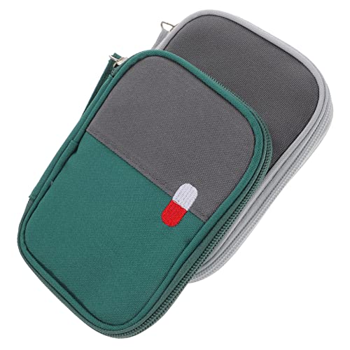 Gatuida 2st Pille Aufbewahrungsbeutel Tragbarer Pillenbeutel Mini-notfalltasche Notfalltasche Mit Reißverschluss Kosmetik-Organizer-Tasche Vitaminbeutel Reisen Reiseartikel Erste-Hilfe von Gatuida