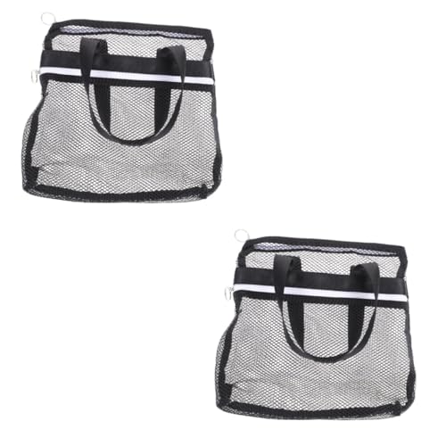 Gatuida 2St - Strandtasche Handtasche Duschablage aus Mesh Make-up-Tasche Reisetasche für Damen tragbare Duschtasche abriebfester Gittergewebe Kosmetiktasche von Gatuida