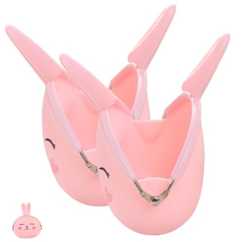 Gatuida 2stücke Kaninchen-silikon-geldbörse Kleine Tragbare Tasche Geldbörse Für Damen Cartoon-Design Für Reisen Und Shopping von Gatuida