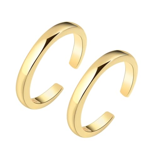 Gatuida 2stücke Offene Ringe Für Damen Zehenringe Schmuck Verstellbar Aus Hochwertigem Material Glänzend Und Langlebig Angenehm Zu Tragen von Gatuida