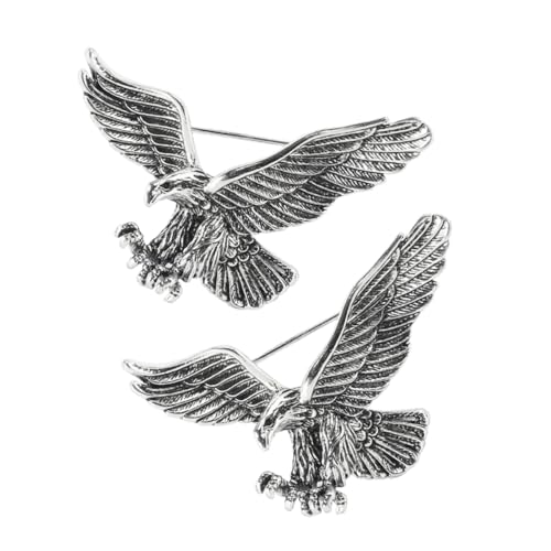 Gatuida 2 Stück Brosche Anstecknadel Metall Brosche Pin Clip für Anzug Hemd Schal Retro Design für Damen und Herren von Gatuida