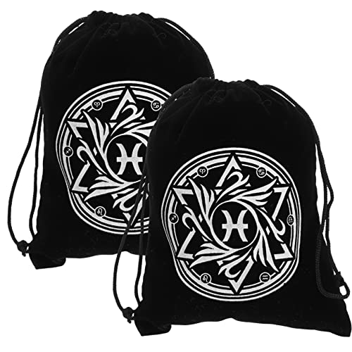 Gatuida 2St Tasche mit Kordelzug Aufbewahrungstaschen für Würfel Stofftasche für Tarotkarten Makeup Tasche Kosmetiktasche Tasche mit Tarotkarte Beutel mit Kordelzug Schmuck Geschenktasche von Gatuida