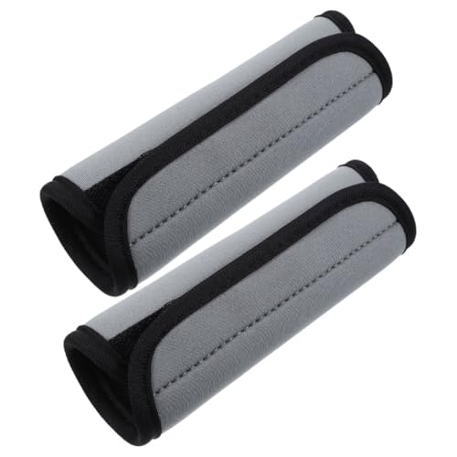 Gatuida 2stücke Gepäck Griffabdeckungen Flexible Koffergriff Schutzhüllen Für Mehr Komfort Und Schutz Leicht Und Tragbar Für Reise Und Business Graue Luggage Handle Cover von Gatuida