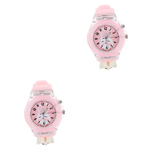 Gatuida 2stücke Junge Mädchen Uhr Mit Cartoon-hasenmuster wasserdichte Und Einstellbare Armbanduhr Für Jungen Und Mädchen Für Schule Geburtstage Und Tägliches Tragen von Gatuida