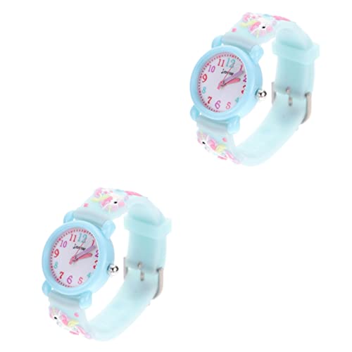 Gatuida 2stücke Kinderuhr Für Mädchen Verstellbares Armband Cartoon-Design Für Geburtstagsgeschenke Fördert Zeitmanagement Und Stil von Gatuida