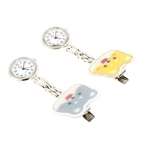 Gatuida 2stücke Leuchtende Taschenuhren Für Kreative Hängende Uhren Für Medizinischen Einsatz Aus Edelstahl Mit Präzisem Quarzwerk Als Dekoration Für Uniformen von Gatuida