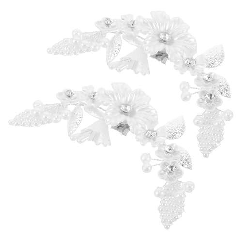 Gatuida 2stücke Schuhclips Mit Perlenblumen Für Damen Abnehmbare Schuhschnallen Dekoratives Schuhzubehör Für Hochzeit Brautschuhe Sandalen Hausschuhe Diy Styling von Gatuida