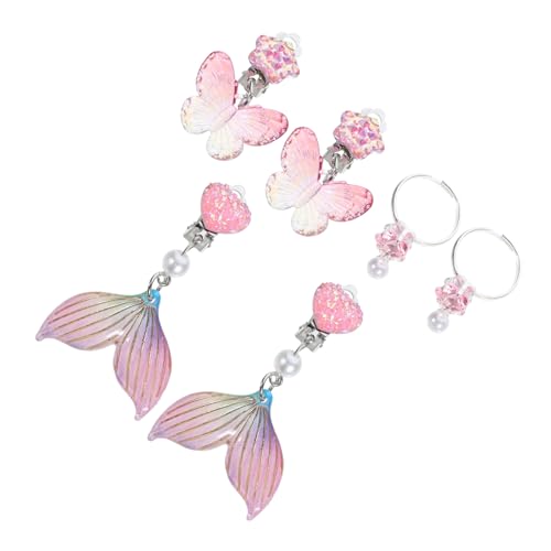 Gatuida 3 Paare Clip Ohrringe für Mädchen Prinzessinnen Schmuck Farbenfrohe Designs für Partys und Besondere Anlässe Hautfreundlich und Langlebig Gatuida 3 Paare Clip Ohrringe für Mädchen Prinzessinnen Schmuck Farbenfrohe Designs für Partys und Besondere Anlässe Hautfreundlich und Langlebig von Gatuida