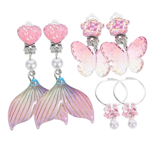 Gatuida 3 Paare Mädchen Ohrclip Set Cute Clip Ohrringe ohne Piercing Sicher und Hypoallergen für Partys Geburtstage und Tägliches Tragen Buntem Design Gatuida 3 Paare Mädchen Ohrclip Set Cute Clip Ohrringe ohne Piercing Sicher und Hypoallergen für Partys Geburtstage und Tägliches Tragen Buntem Design von Gatuida
