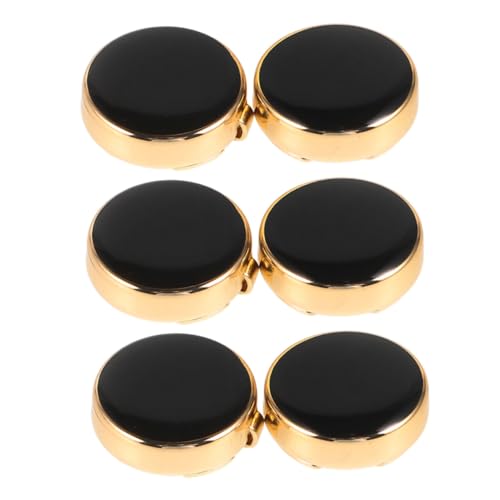 Gatuida 3 Paare Manschettenknöpfe Herren Vintage Button Covers aus Langlebiger Zinklegierung Knopfabdeckungen für Smoking und Anzughemden Vielseitig Einsetzbar bei Hochzeit Business und von Gatuida