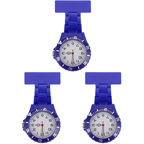 Gatuida 3 STK Taschenuhr Krankenschwesteruhr Brosche Pflegeuhren Für Krankenschwestern Arzt Uhren Medizinische Krankenschwester Uhr Arzt Leuchtende Uhr Brustuhr Revers Koch Quarz Student von Gatuida