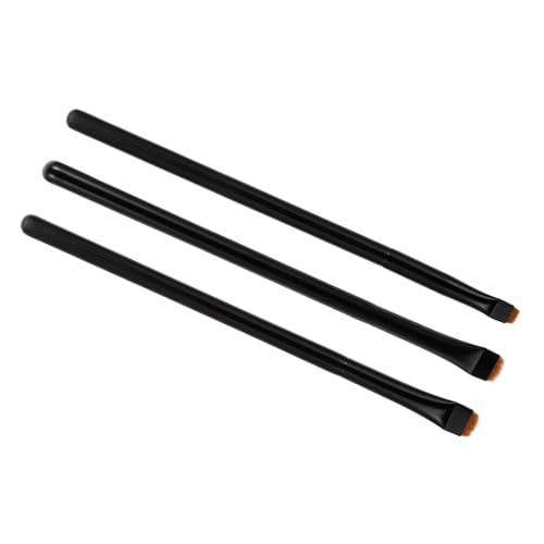 Gatuida 3 STÜCKE Teiliges Eyeliner Pinsel Set mit Holzgriff Weiche Elastische Kosmetikpinsel für Präzises Augen make up Geeignet für Anfänger und Profis Langlebige Borsten mit hoher von Gatuida