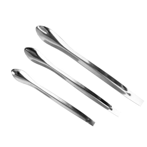 Gatuida 3 STÜCKE Teiliges Makeup Spatel Kosmetik Löffel für Cremes und Lippenstift Handliches Subpackage Tool für Präzises Auftragen und Verpacken von Beauty Produkten von Gatuida