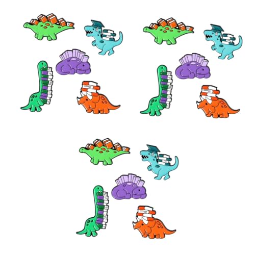 Gatuida 3 Sätze Teiliges Broschen Niedliche Dinosaurier Broschen Für Kleidung Hüte Und Taschen Langlebige Deko Accessoires Hochwertigem Material 5 Stück * 3 von Gatuida