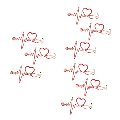 Gatuida 3 Sätze Teiliges Kreative Herz Brosche Für Krankenschwestern Und Ärzte Als Dekoration Für Kleidung Taschen Und Perfektes Für Medizinisches Personal 3 Stück * 3 von Gatuida