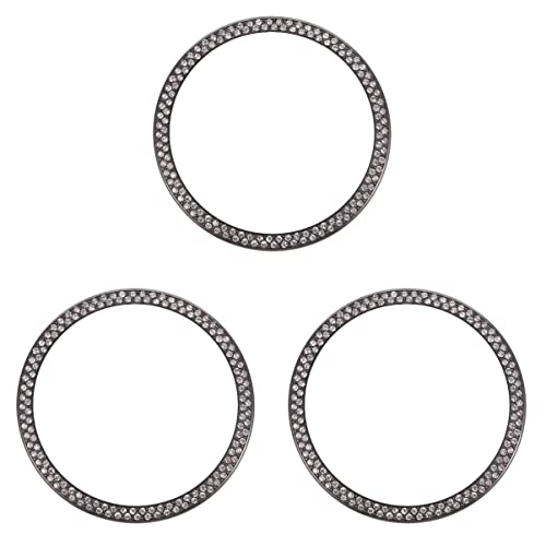 Gatuida 3 Sets Stilvolles Uhrenzubehör Diamant-uhrenlünette Für Uhr 3 45/46 Mm Passform Glänzendes Design von Gatuida