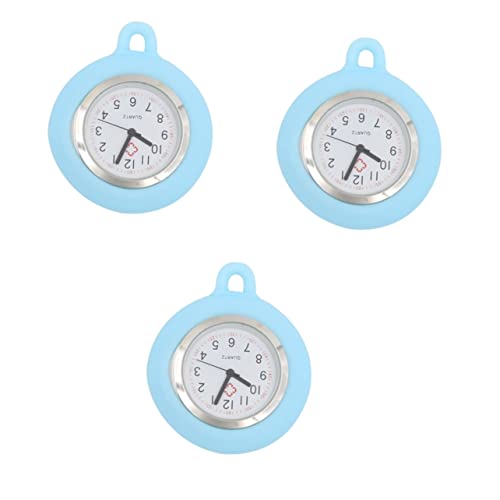 Gatuida 3stücke Portable Krankenschwesteruhr Hellblau Leichte Tragbare Und Praktische Uhr Für Ärzte Pflegekräfte Und Medizinisches Personal Ohne Lanyard Für Einsatz Krankenhäusern von Gatuida