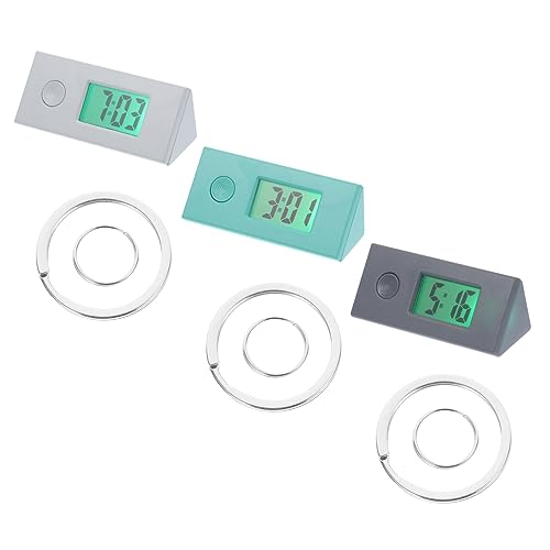 Gatuida 3stücke Digitale Taschenuhr Digitaluhr Für Taschenuhr Digital Uhr Mit Schlüsselanhänger Für Studenten Schüleruhr Tragbar von Gatuida
