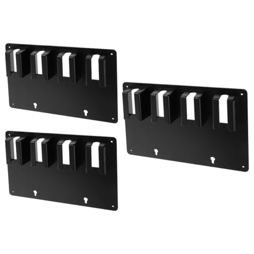 Gatuida 3 Stück Elektrischer Haarnadelständer Wandhalterung Für Haarwerkzeuge Organizer Zum Aufhängen Von Haarwerkzeugen Schönheitssalon -werkzeugregal Haarwerkzeugregal Plastik Schwarz von Gatuida