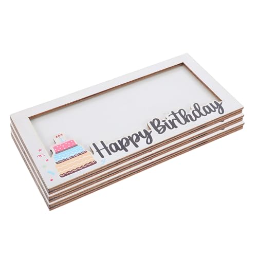 Gatuida 3 Stück Geburtstagsklammer Für Geburtstagsholz Holzhalter Geldhalterumschlag Geld Geldbörse Überraschungsgeld Anwesend Tragbarer Kartenhalter Visitenkartentasche Für Männer von Gatuida