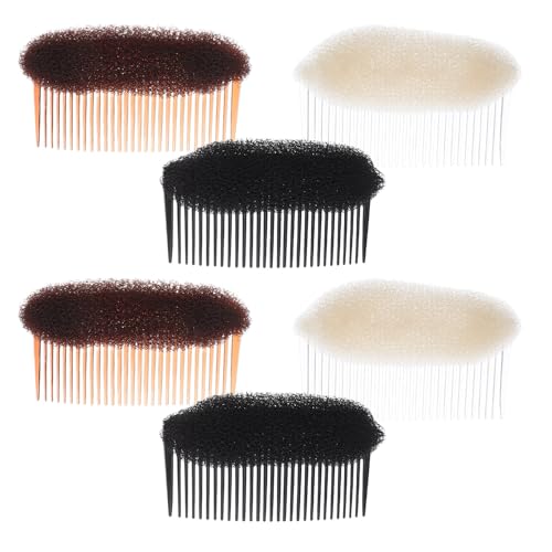 Gatuida 3 Stück Haarvolumenkamm für Damen, Clip, flauschiges Haarvolumen-Tool zum Stylen, unsichtbare Einsätze, Dutt-Pad-Basis für Mädchen, Haarstyling-Zubehör von Gatuida