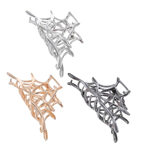 Gatuida 3 Stück Halloween-Haarspangen: Spinnen-Haarklammern aus Metall – große Krallenklammern – Haarstyling-Accessoires für Frauen und Mädchen, dünn/, lockig – Halloween-Partygeschenk von Gatuida