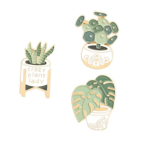 Gatuida 3 Stück Kreative Sukkulenten Broschen Langlebiger Anstecknadeln für Kleidung Taschen Hüte für Alltag Partys Hochzeiten und Festliche Anlässe von Gatuida