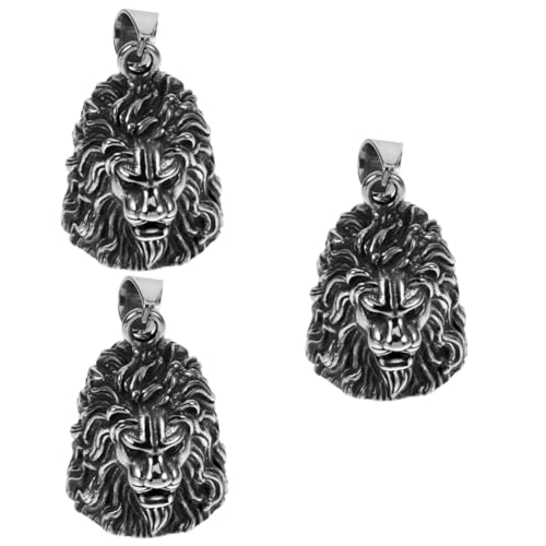Gatuida 3 Stück Löwenkopf Schlüsselanhänger aus Vintage Charm Accessoire für Herren Stilvolles und Langlebiges Design Perfektes für von Einzigartigem Schmuck von Gatuida