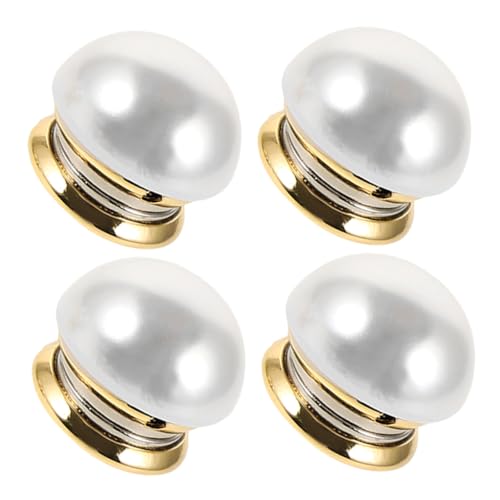 Gatuida 3 Stück Magnetische Broschen mit Imitationsperlen Stilvolle Knopfabdeckungen für Pullover Kleider und Schals kein Nähen Sichere Anstecker für Festliche und Alltag von Gatuida