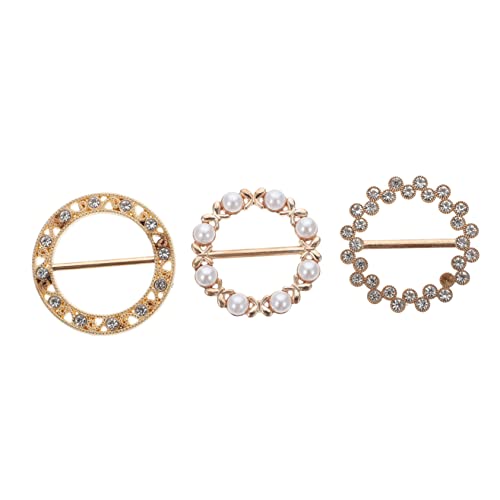 Gatuida 3 Stück Strass Schalclips Verstellbare Tuchspangen für Damen Schal und Taillenschnallen für von Gatuida